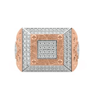 Martina Round Diamond Ring For Men